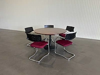 Ronde vergadertafel met 5 stoelen - afbeelding 2 van  6