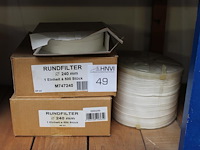 Rondfilters in diverse doorsnedes. - afbeelding 1 van  2
