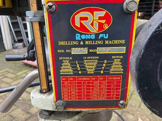 Rong fu rf-25 kolomboor / freesmachine - afbeelding 5 van  8