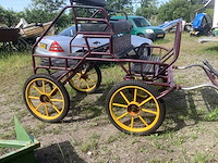 Rood 4 persoons rijwagen / volgkar - afbeelding 4 van  5