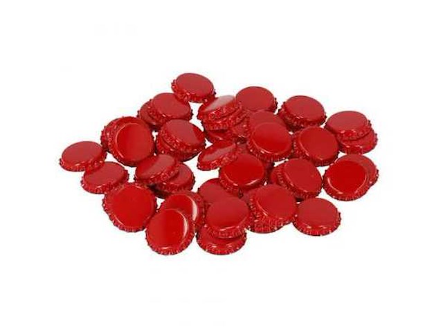 Rood kroonkurken 26mm (8500x) - afbeelding 3 van  5