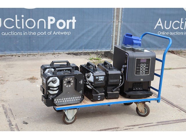 Rookmachine 4 stuks met ledverlichting professionele koffiezetter (kantine) - afbeelding 1 van  1