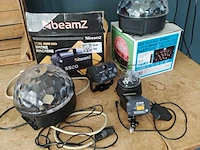 Rookmachine met discolamp en laser, beamz, s500