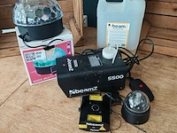 Rookmachine met discolamp en laser, beamz, s500 - afbeelding 1 van  2