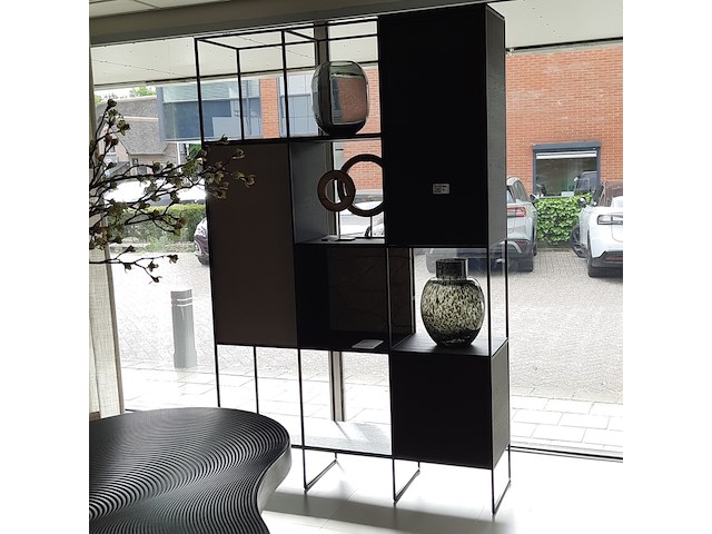 Roomdivider beek, cubic, zwart - afbeelding 3 van  9