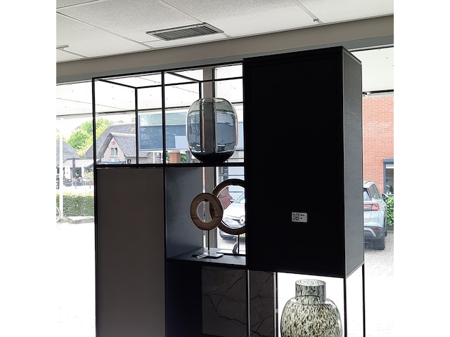 Roomdivider beek, cubic, zwart - afbeelding 4 van  9