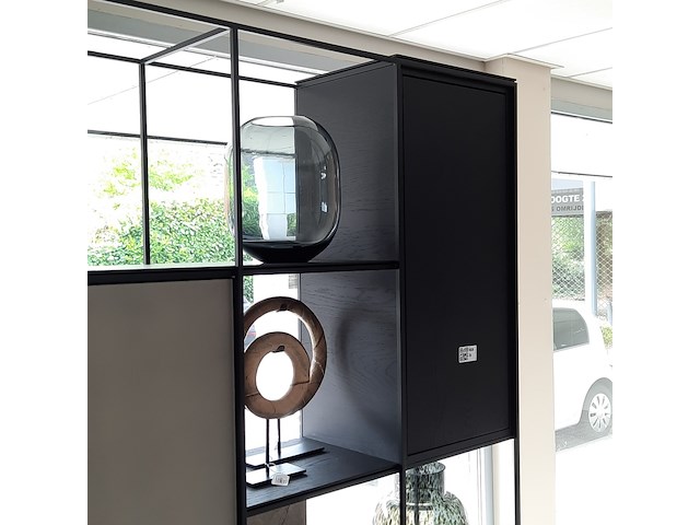 Roomdivider beek, cubic, zwart - afbeelding 6 van  9