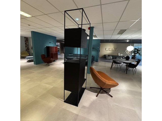 Roomdivider beek, cubic, zwart - afbeelding 7 van  7