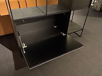 Roomdivider, beek, cubic, zwart - afbeelding 3 van  5