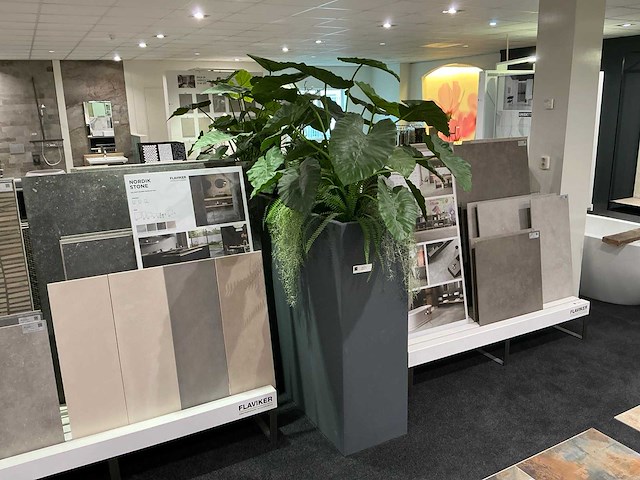 Roomdivider met kunstplanten - afbeelding 1 van  4