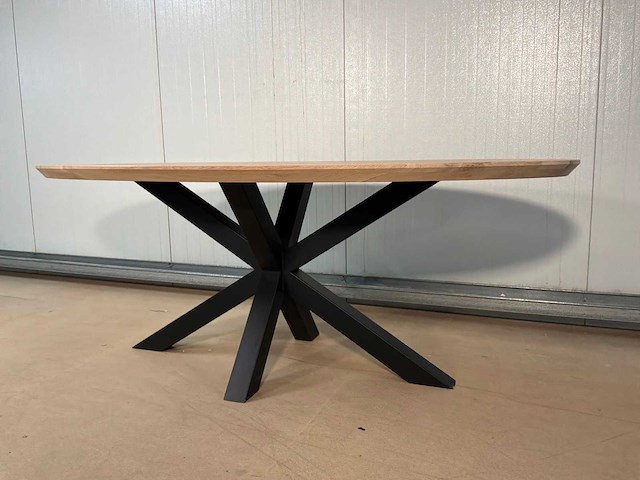 Roos ovale eetkamertafel - afbeelding 6 van  9