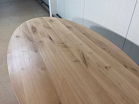 Roos ovale eetkamertafel - afbeelding 4 van  9