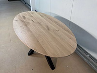 Roos ovale eetkamertafel - afbeelding 5 van  9