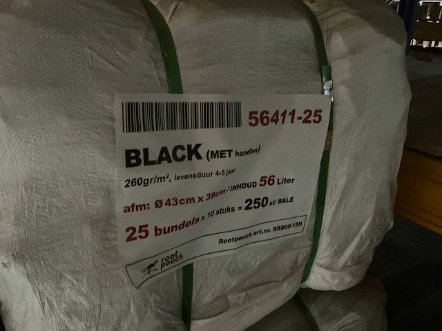 Root pouch black 22/56l kweekzak (850x) - afbeelding 4 van  4