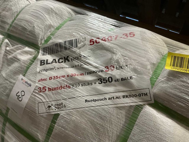 Root pouch black 30l kweekzak (700x) - afbeelding 3 van  4