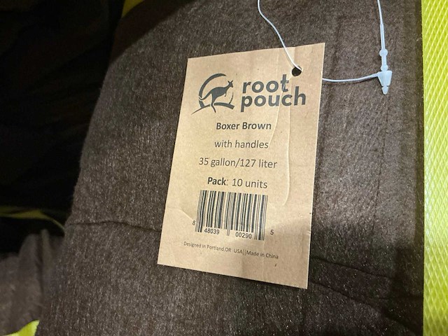 Root pouch boxer brown 127/45l kweekzak (410x) - afbeelding 4 van  4