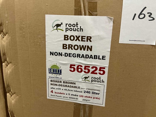 Root pouch boxer brown 246l kweekzak (240x) - afbeelding 3 van  3