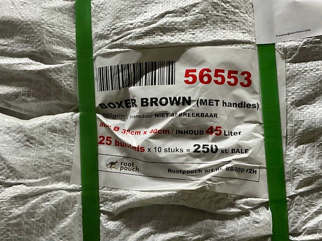 Root pouch boxer brown 45l kweekzak (750x) - afbeelding 3 van  3