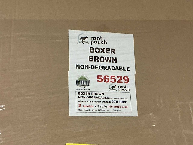Root pouch boxer brown 576l kweekzak (110x) - afbeelding 3 van  5