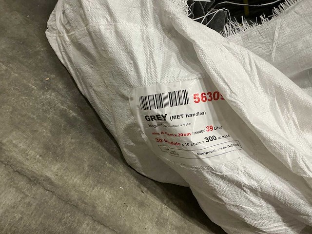 Root pouch grey 12/39l kweekzak (700x) - afbeelding 3 van  4