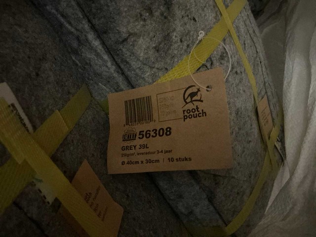 Root pouch grey 1,6l kweekzak (900x) - afbeelding 4 van  5