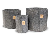 Root pouch grey 45l kweekzak (500x) - afbeelding 1 van  3