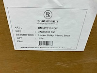 Rootsmann bulky locker 1 deur zwart - afbeelding 4 van  4
