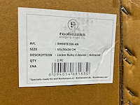 Rootsmann bulky locker 2 deuren antraciet - afbeelding 4 van  4