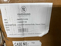 Rootsmann bulky locker 3 deuren breed groen - afbeelding 5 van  5