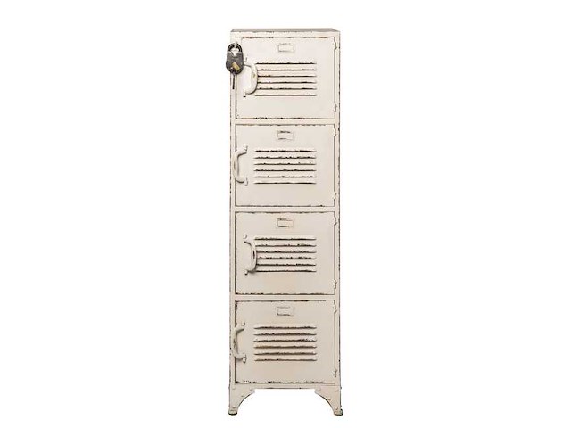 Rootsmann bulky locker 4 deurs wit met optie slot - afbeelding 1 van  4