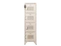 Rootsmann bulky locker 4 deurs wit met optie slot - afbeelding 1 van  4