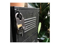 Rootsmann bulky locker 4 deurs zwart met optie slot - afbeelding 2 van  5