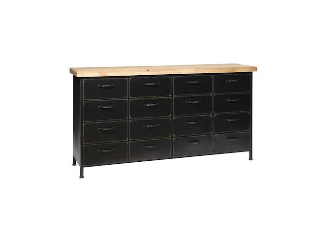 Rootsmann dressoir 16 laden licht topblad - afbeelding 1 van  3
