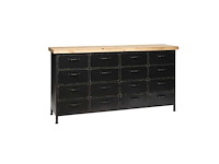 Rootsmann dressoir 16 laden licht topblad - afbeelding 1 van  3