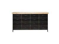 Rootsmann dressoir 16 laden licht topblad - afbeelding 2 van  3