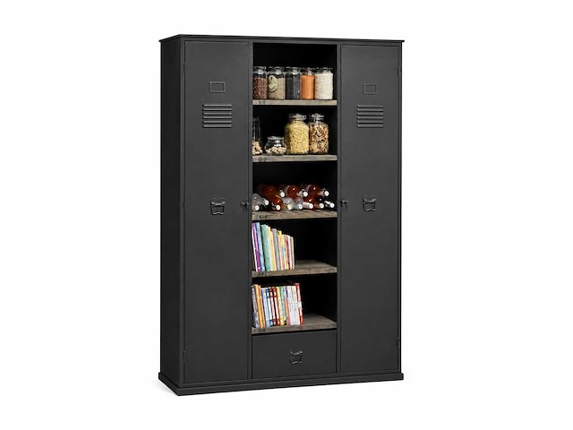 Rootsmann industriele boekenkast met deuren 2.0 - afbeelding 1 van  4