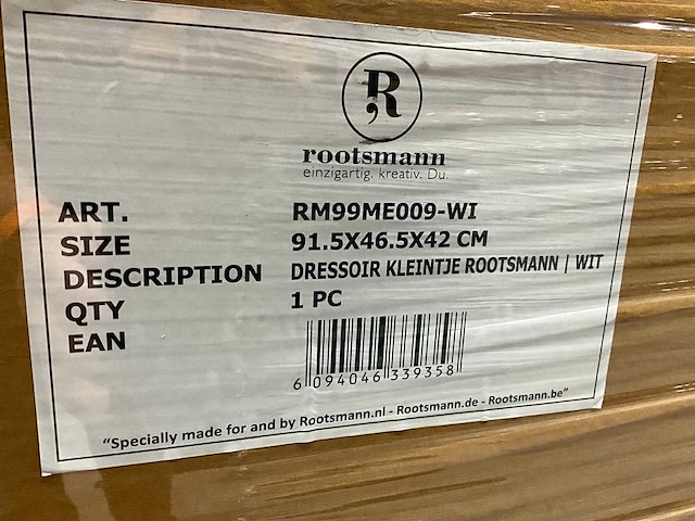 Rootsmann kleintje dressoir wit (6x) - afbeelding 6 van  6