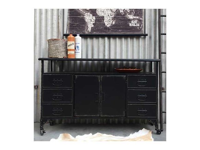 Rootsmann new vintage 2.0 verrijdbaar dressoir - afbeelding 2 van  3
