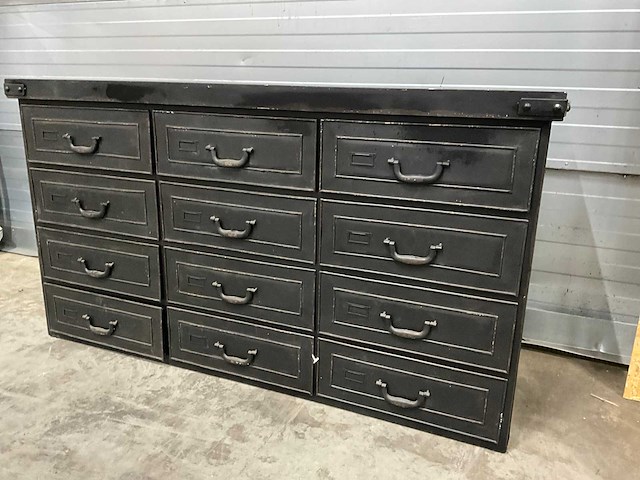 Rootsmann retro stalen dressoir - afbeelding 1 van  6