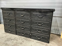 Rootsmann retro stalen dressoir - afbeelding 1 van  6