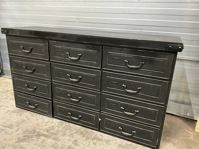 Rootsmann retro stalen dressoir - afbeelding 2 van  6