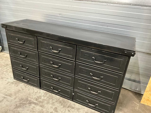 Rootsmann retro stalen dressoir - afbeelding 3 van  6