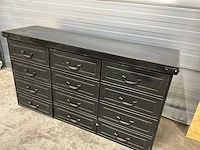 Rootsmann retro stalen dressoir - afbeelding 3 van  6