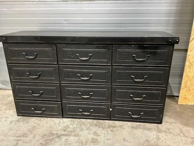 Rootsmann retro stalen dressoir - afbeelding 3 van  9