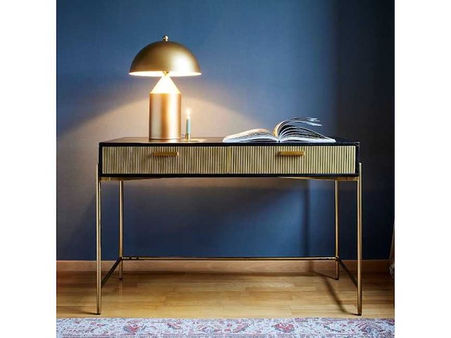 Rootsmann side table zwart - goud - afbeelding 1 van  5
