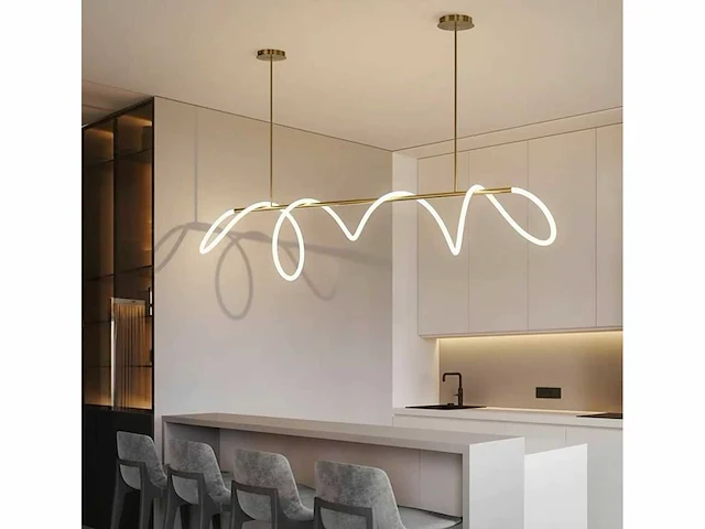 Ropu 120 led design armatuur goud - afbeelding 4 van  6