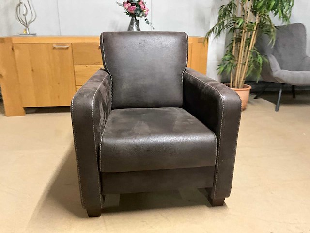 Rorena lederen fauteuil - afbeelding 10 van  14