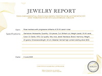 Rose collier met oplopende briljanten 25.00 carat - afbeelding 3 van  10