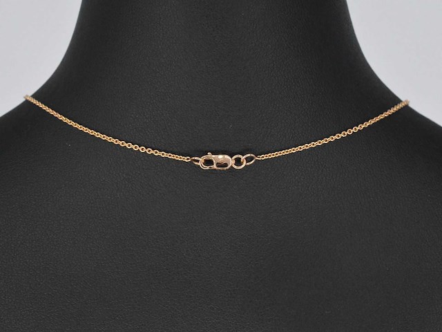 Rose gouden collier met een briljant van 1.00 carat - afbeelding 6 van  7