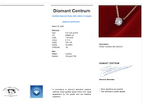 Rose gouden collier met een diamant van 1.00 carat - afbeelding 3 van  7